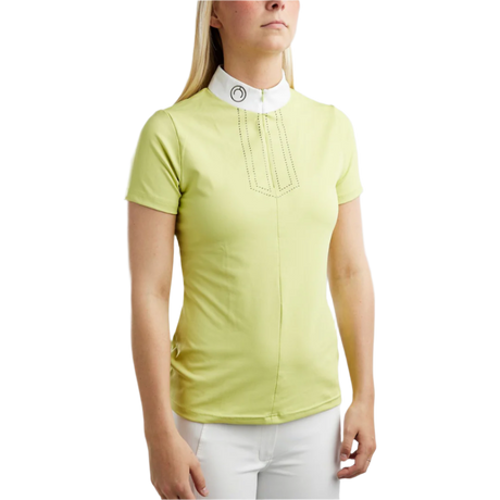 Montar MoViolet Gun Metal Crystal Competition Shirt #colour_creamy-lime