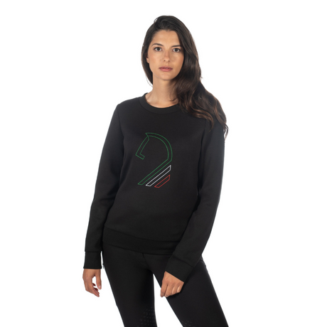 HKM Women's Sweater -Livigno Horse Head- #colour_black