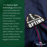 Horseware Irelanc Rambo Optimo Turnout (0g Outer with 400g Liner) #colour_navy-burgundy-teal