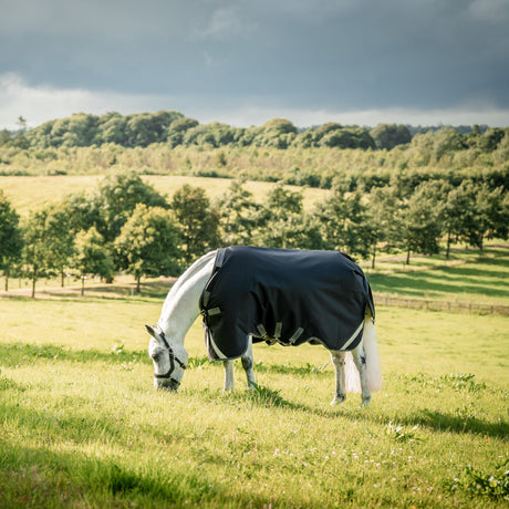 Horseware Ireland Rambo Supreme 1680D Turnout Vari-Layer 250g #colour_black-thunderstorm-grey-silver