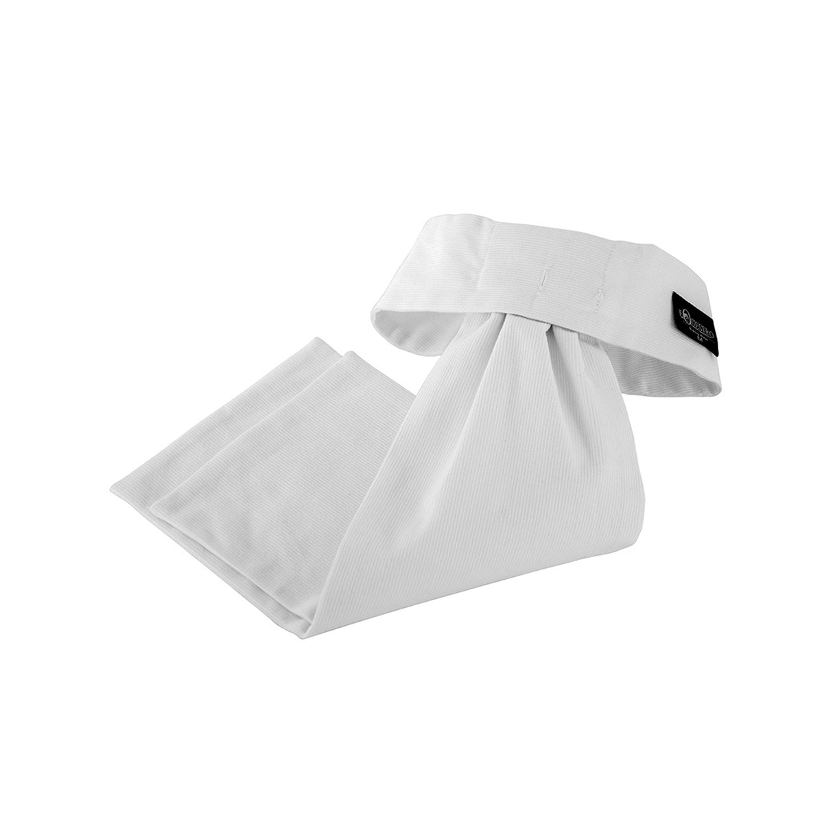 Equestro Classic Plastron In Cotton #colour_white
