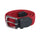 Equestro Elasticized Belt Crossed Pattern #colour_burgundy