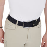 Equestro Elasticized Kids Belt Crossed Pattern