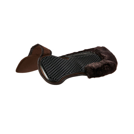 Acavallo Pad Mf-S Wfs Suede Rear Sheepskin Hexagonal Gel Flat #colour_brown-brown