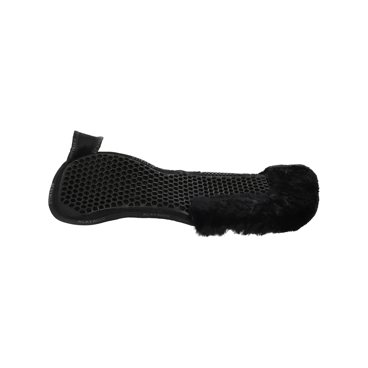Acavallo Pad Mf-S Wfs Suede Rear Sheepskin Hexagonal Gel Flat #colour_black-black
