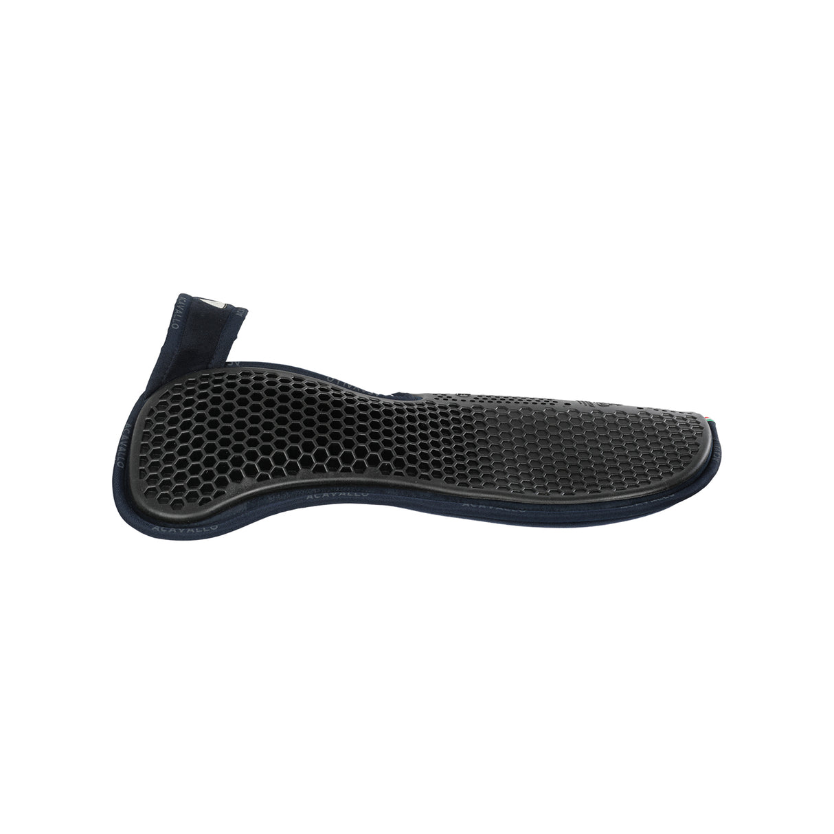 Acavallo Pad MF WFS Suede Hexagonal Gel Front Riser #colour_blue