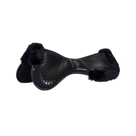 Acavallo Pad Mf-S Jccs-S Cw-Cs Suede Cut-Out Sheepskin Gel Grip Flat
#colour_black-black