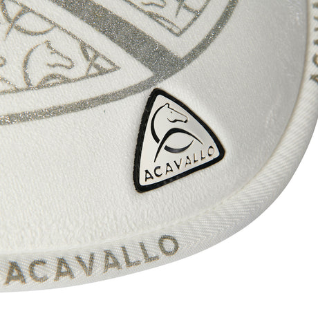 Acavallo Pad Mf Jccs Cw-Cs Suede Ac Grip Flat #colour_white-silver
