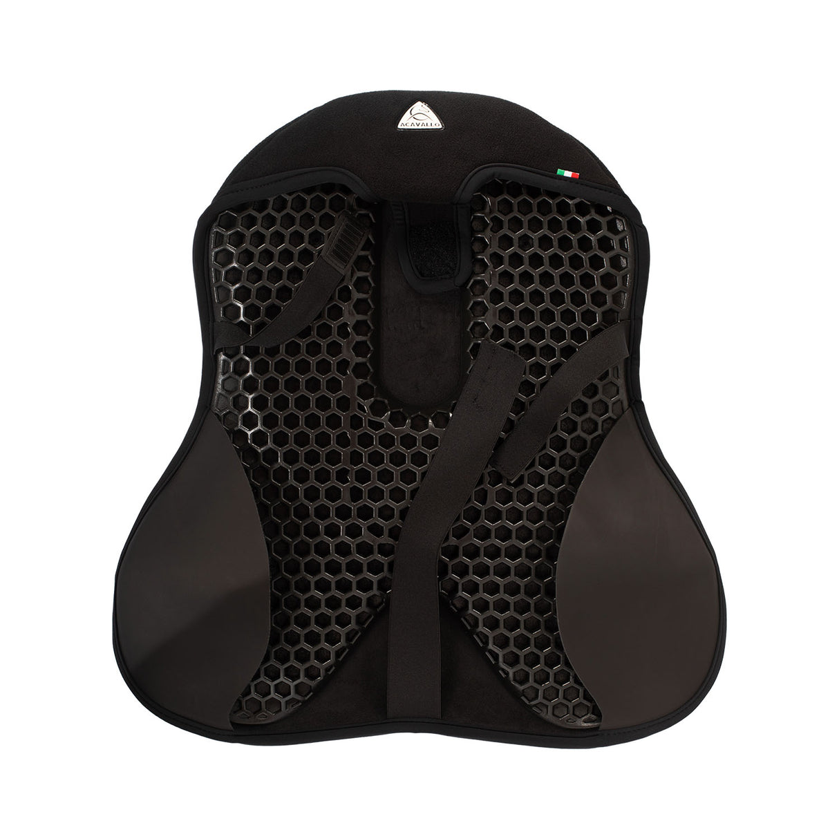 Acavallo Ortho-Coccyx Seat Saver Dressage Classic Gel-In Dri-Lex 20mm #colour_black