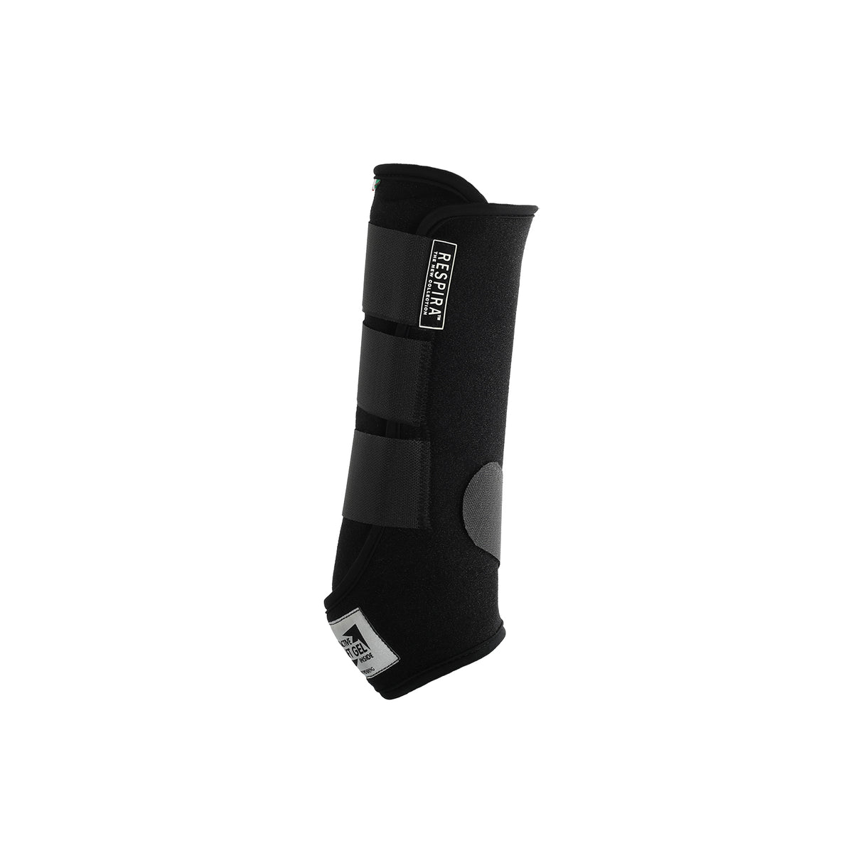 Acavallo Respira Newprene Back Boots Gel Lined #colour_black