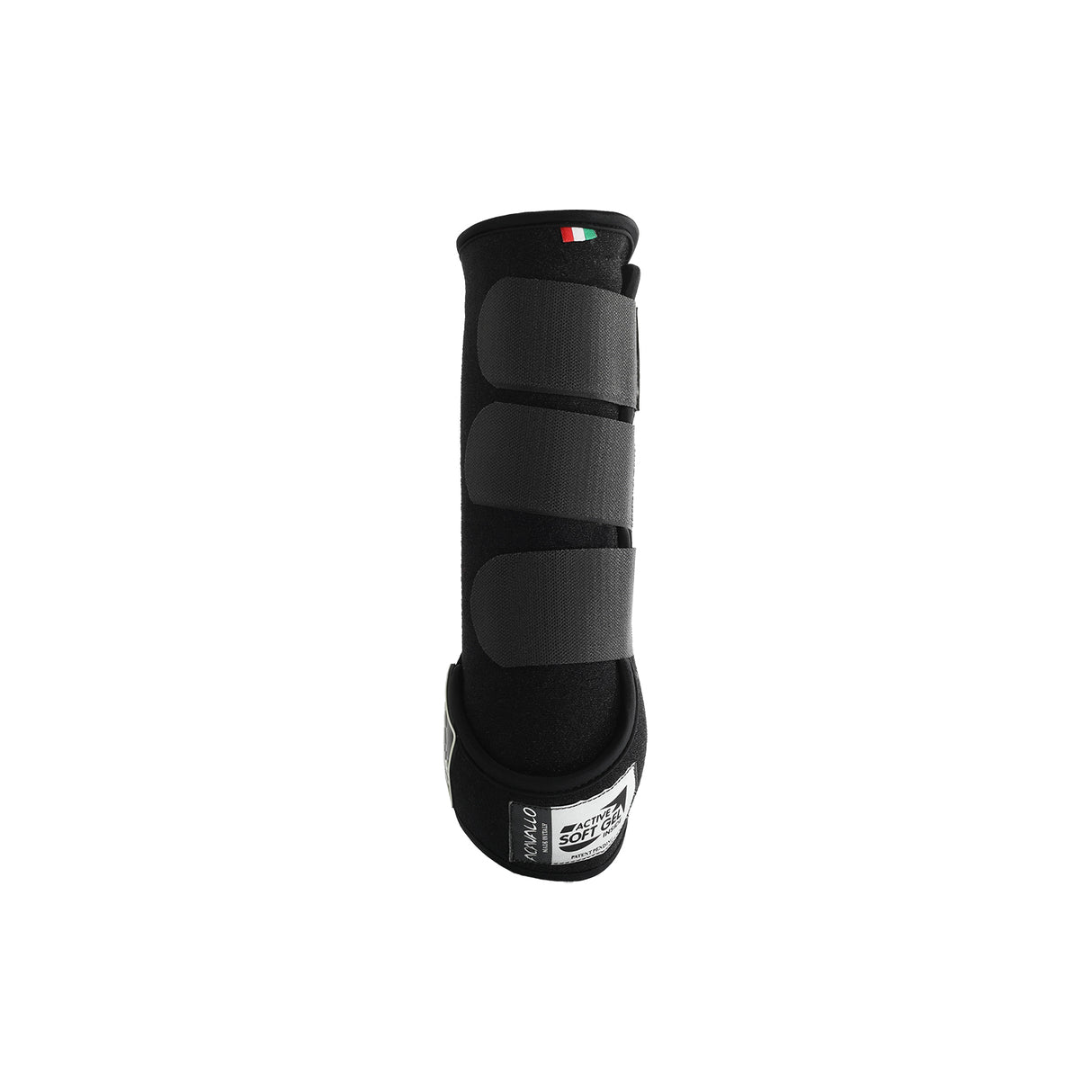 Acavallo Respira Newprene Back Boots Gel Lined #colour_black