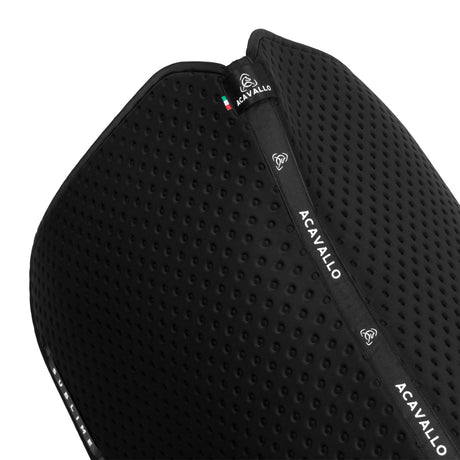Acavallo Point Dressage Saddle Pad W/Square Back Corner #colour_black
