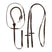 Acavallo Thiedemann Reins Tubular Nylon #colour_brown