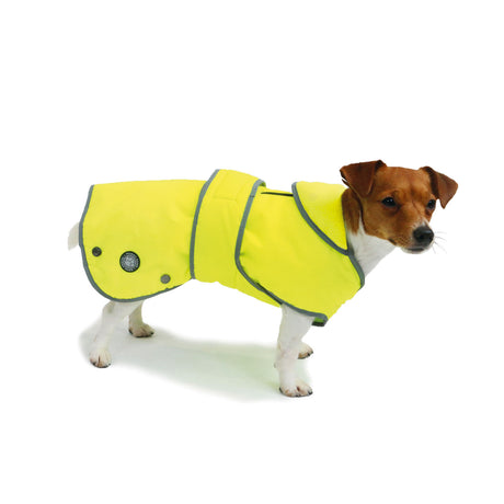 Ancol Stormguard Hi-Vis Reflective Dog Coat #colour_yellow