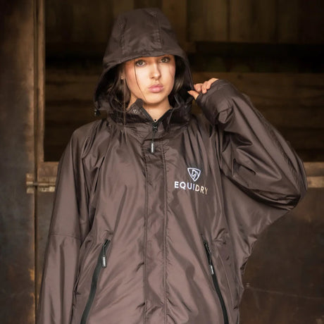 EQUIDRY Women's Thin Fleece Evolution #colour_rich-brown