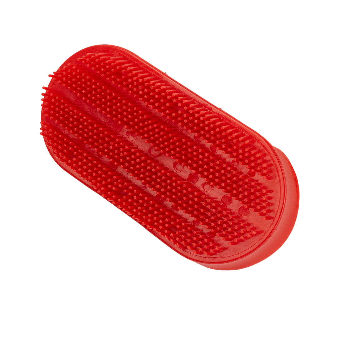 GS Equestrian & Country Plastic Curry Comb #colour_red
