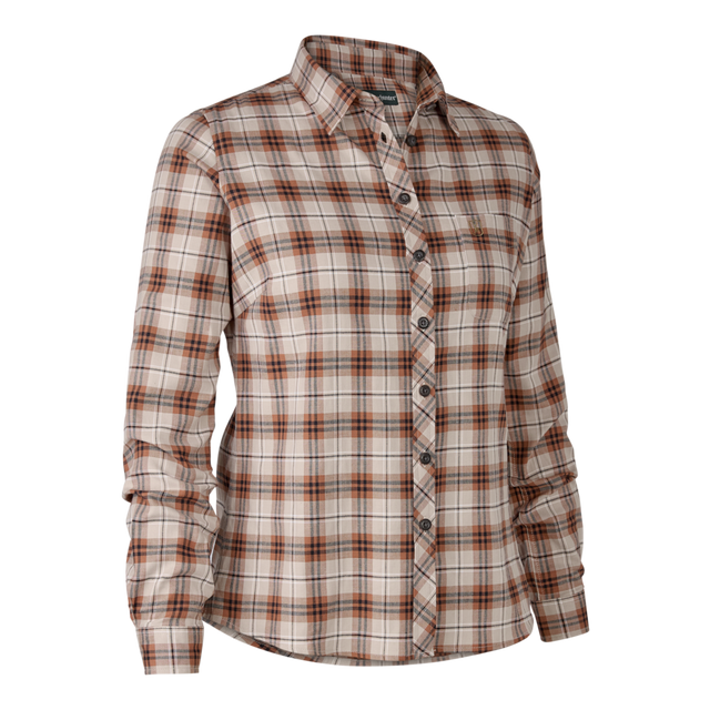 Deerhunter Women's Louisa Shirt #colour_orange-check