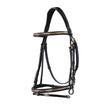 Equestro English Headboard In Clincher Leather #colour_black