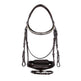 Equestro English Leather Bridle With Glitter