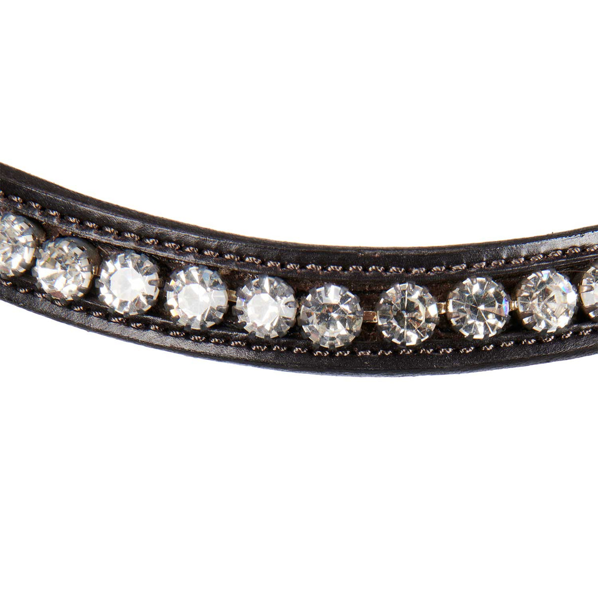 Equestro English Leather Bridle With Glitter