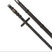 Equestro Reins For English Bridle With Brass-Plated Buckles #colour_black