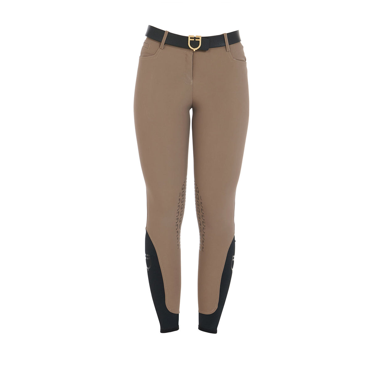 Equestro Women's Slim Fit Grip Breeches With Logo