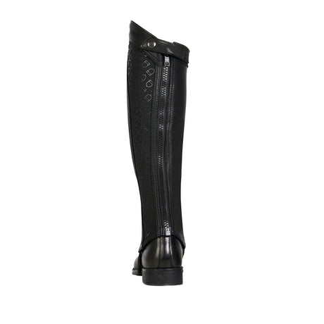 Equestro Unisex Gaiters Elastic Band With Logos #colour_black