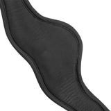 Shaped leather jumping girth
