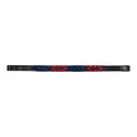 Equestro Leather Browband With Two-Tone Decorations #colour_black