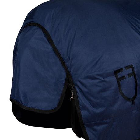 Equestro Rip-Stop Stable Rug With Logo #colour_blue