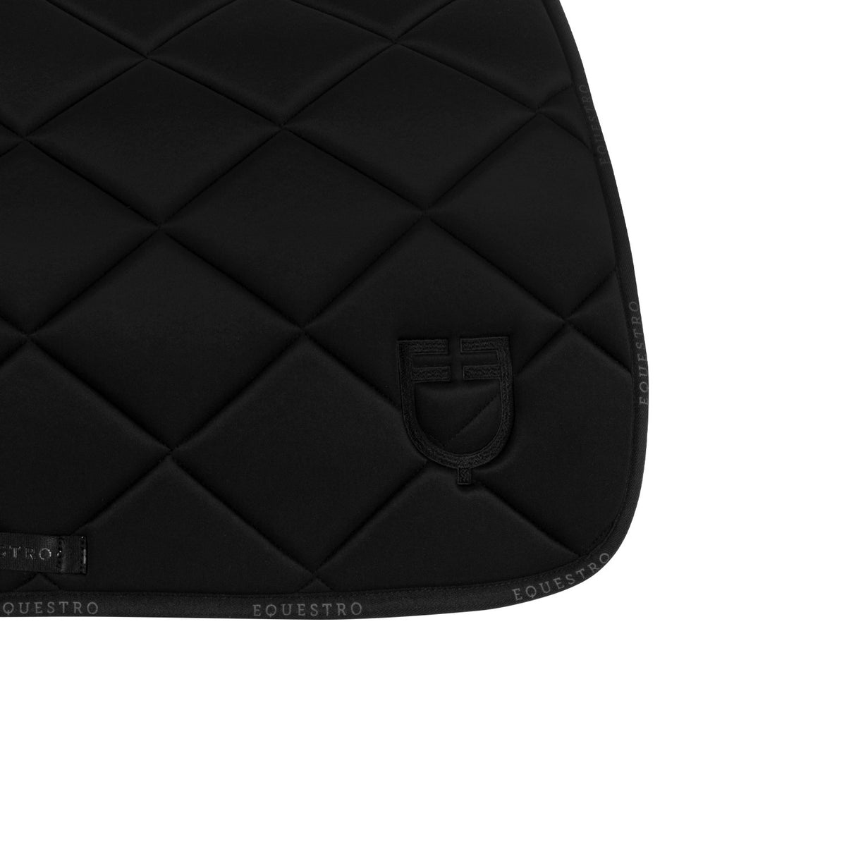 Jumping saddle pad technical fabric with logo