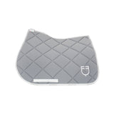 Jumping saddle pad technical fabric with logo