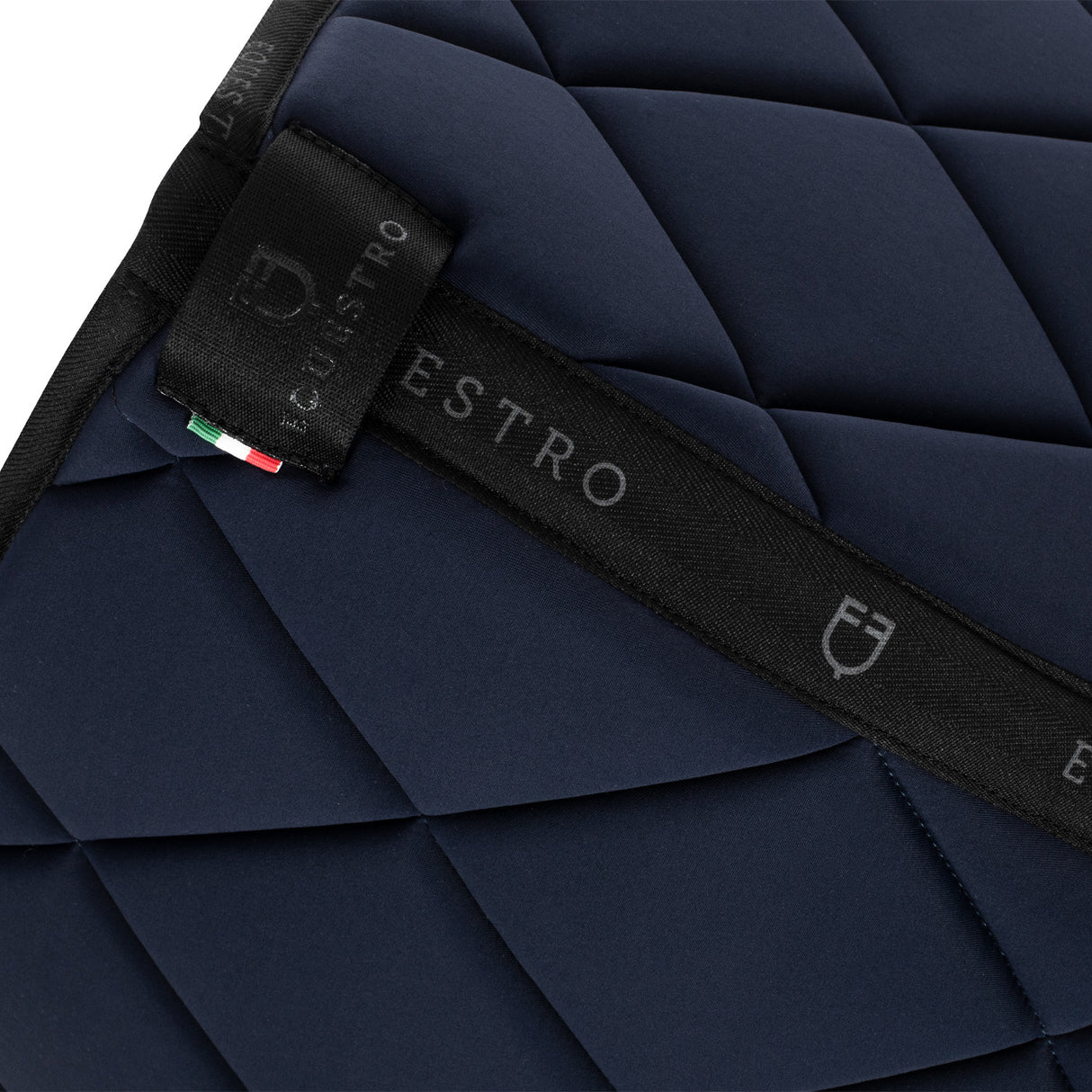 Jumping saddle pad technical fabric with logo
