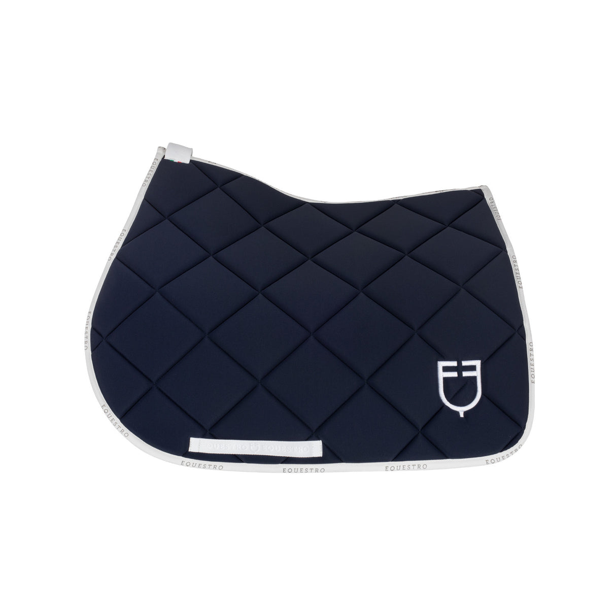 Jumping saddle pad technical fabric with logo