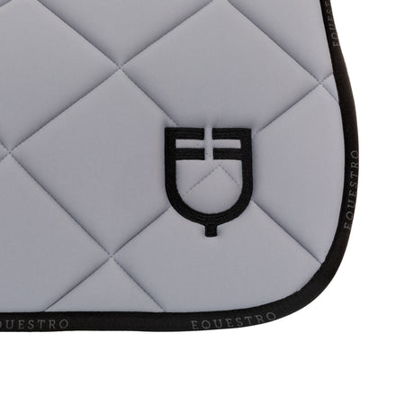 Dressage saddle pad technical fabric with logo