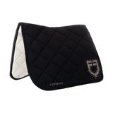 Equestro Dressage Saddle Pad With Rhinestone Logo