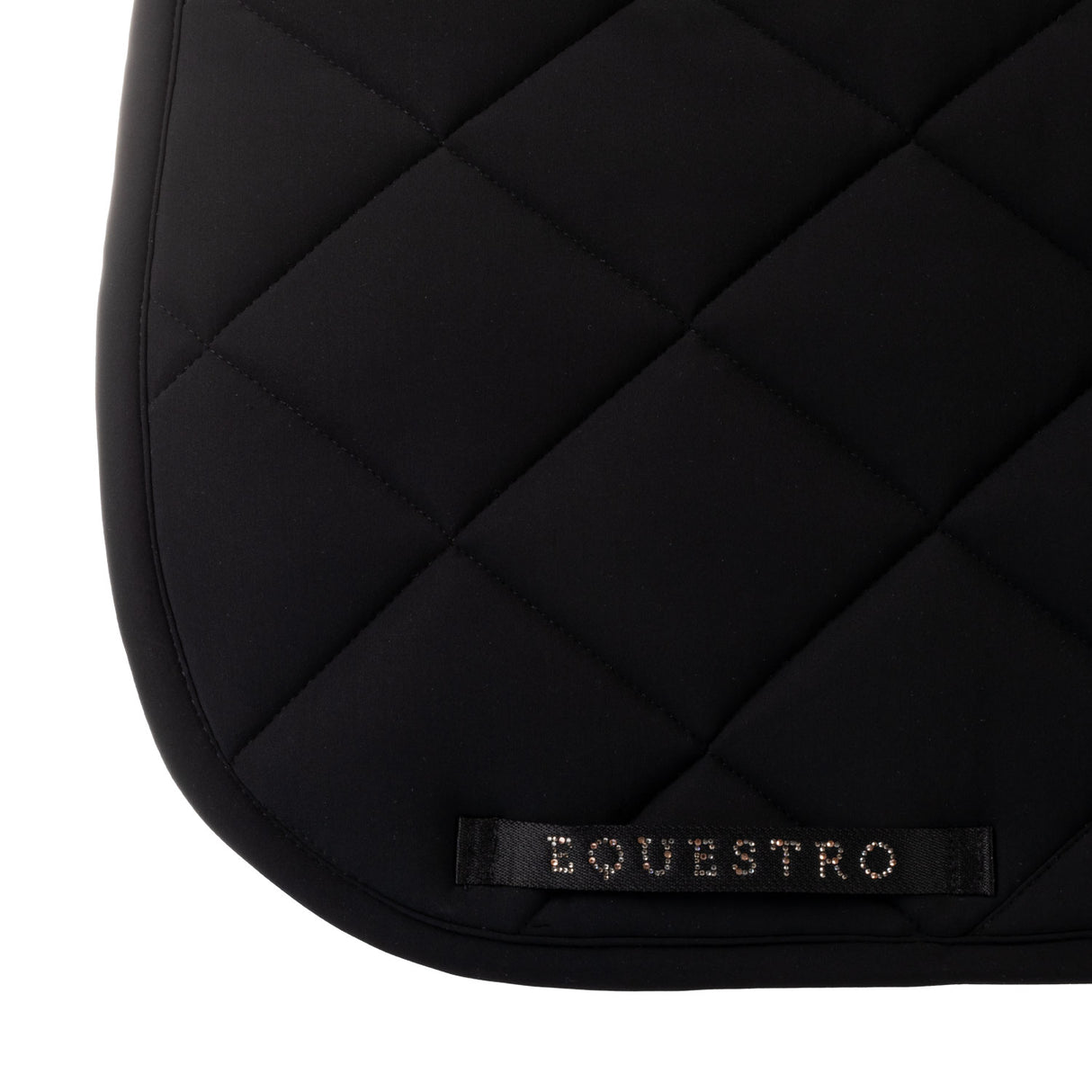 Equestro Dressage Saddle Pad With Rhinestone Logo