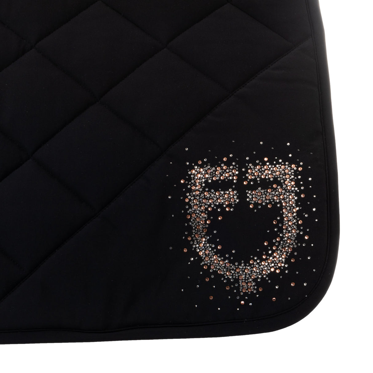 Equestro Dressage Saddle Pad With Rhinestone Logo