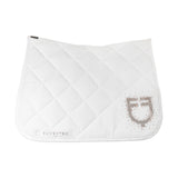 Equestro Dressage Saddle Pad With Rhinestone Logo
