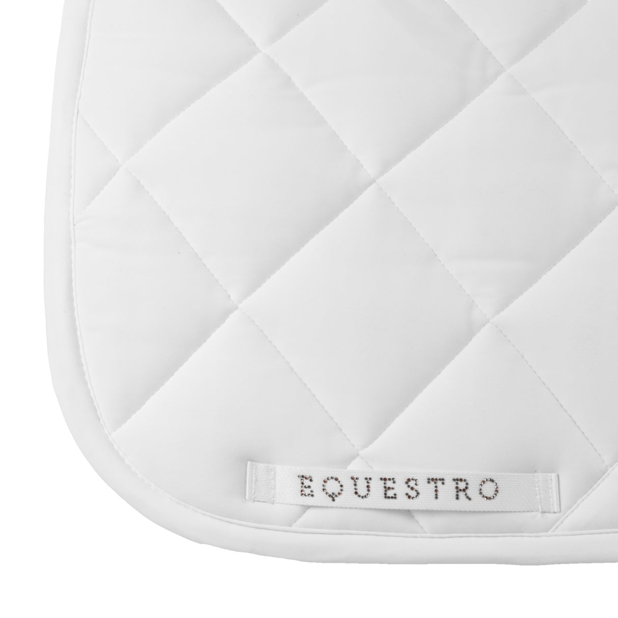 Equestro Dressage Saddle Pad With Rhinestone Logo
