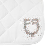 Equestro Dressage Saddle Pad With Rhinestone Logo
