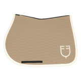 Equestro Wave Quilting Jumping Saddle Pad In Technical Fabric