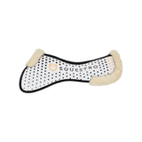 Ecowool memory foam pad with silicone grip and logo