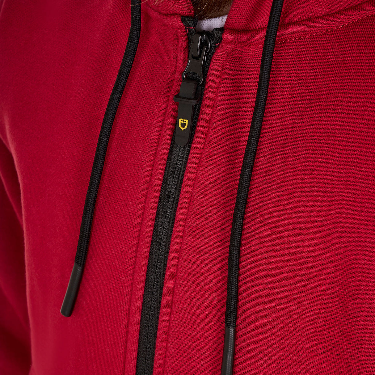 Equestro Girls' Full Zip Sweatshirt Inner Fleece #colour_burgundy