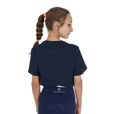 Equestro Girls' Eq Cotton T-Shirt #colour_blue