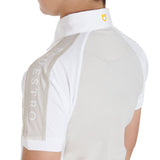 Equestro Boys' Slim Fit Competition Polo Shirt Four-Buttons #colour_grey