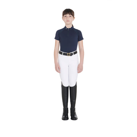 Kids' slim fit training polo shirt high performance