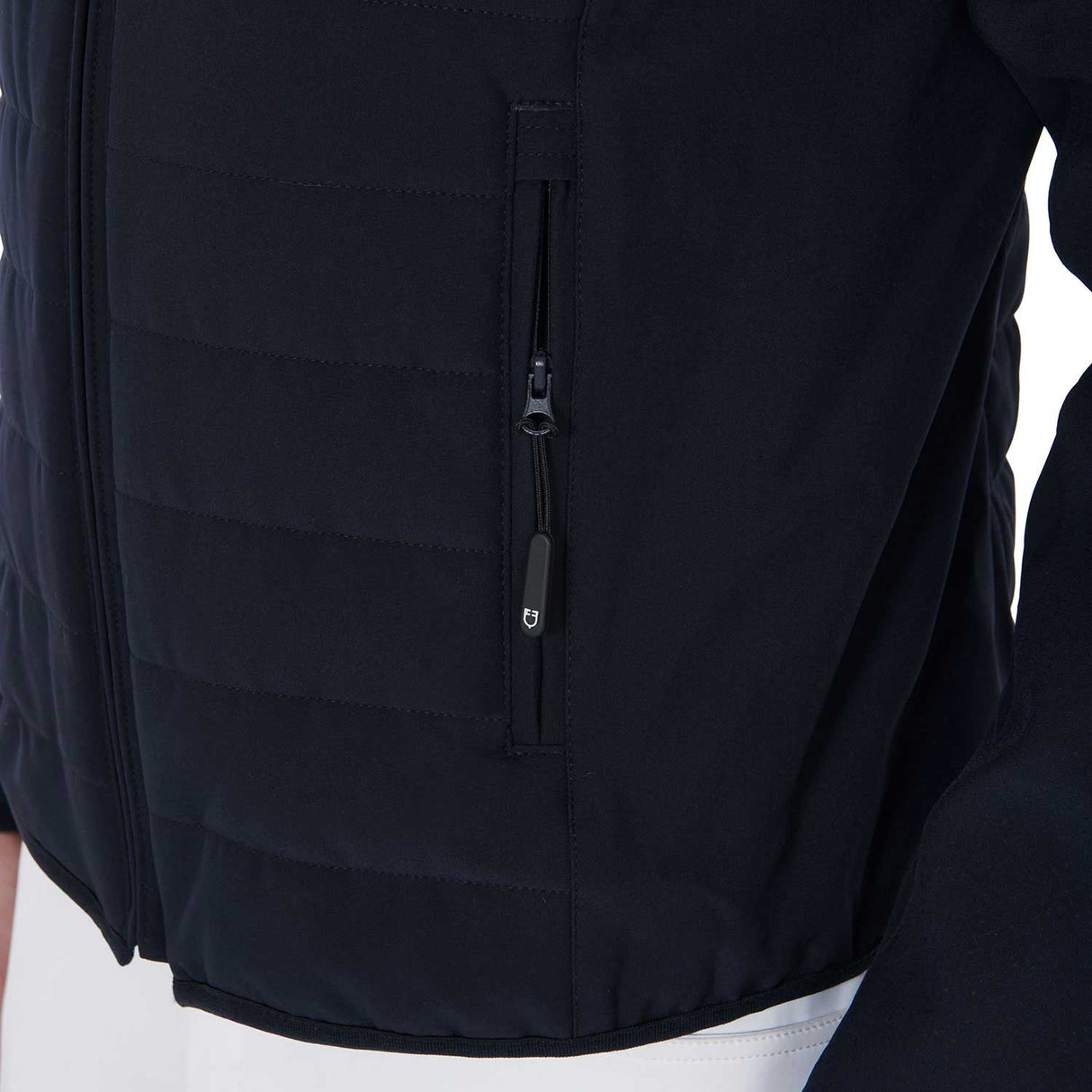 Equestro Men's Jacket In Perforated Technical Fabric #colour_blue