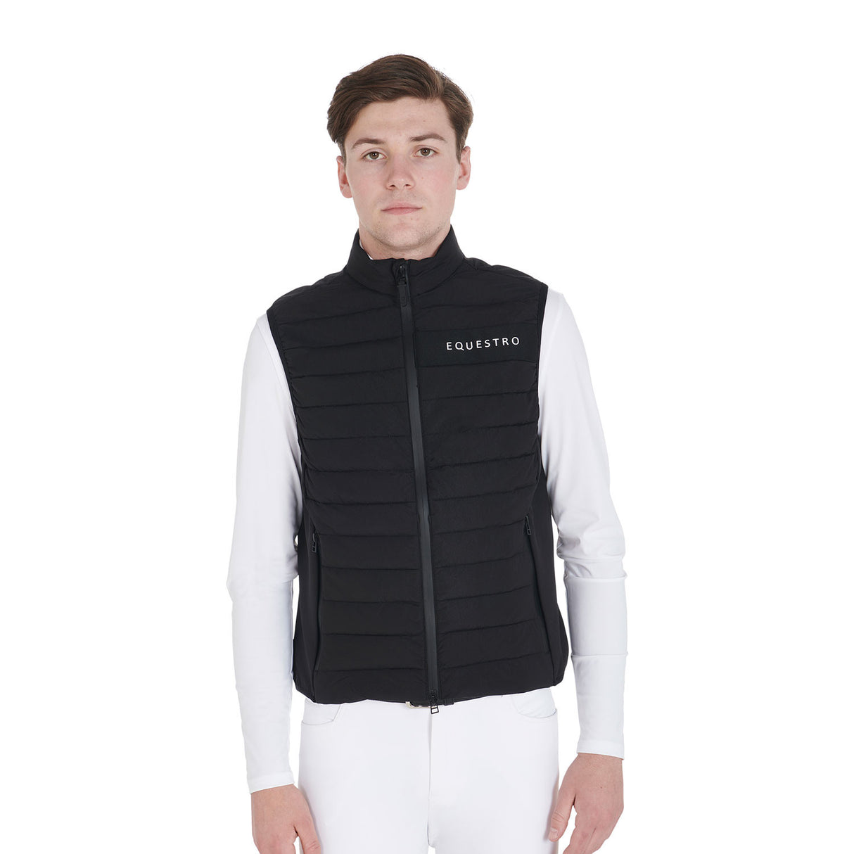 Men's vest in windproof technical fabric