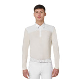 Men's long-sleeved competition polo shirt